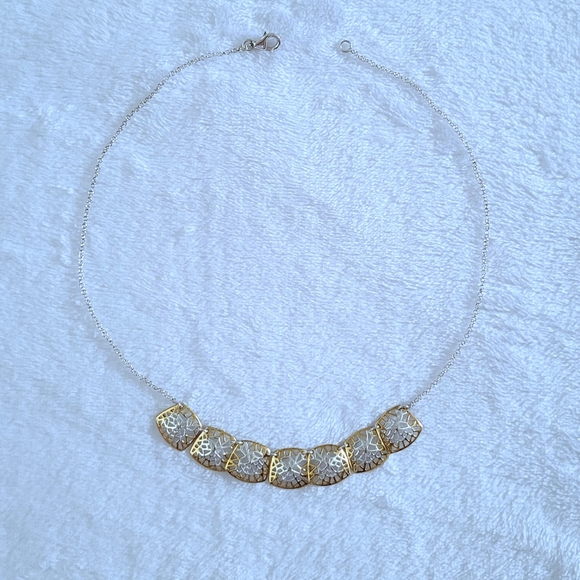 Argento Vivo Square⏹️ Plate🍽 Necklace - Picture 11 of 15